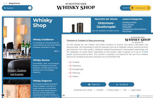 Vorschau von www.schottischerwhisky.com, Schottischer Whisky Shop, Heinrich Gilles