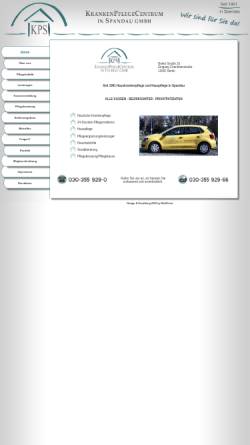 Vorschau der mobilen Webseite www.kps-berlin.de, KPS-Krankenpflegecentrum in Spandau GmbH