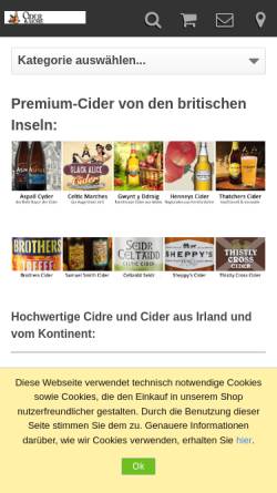 Vorschau der mobilen Webseite www.ciderandmore.de, Cider & more, Christoph Zalewski