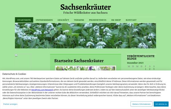 Vorschau von sachsenkraeuter.wordpress.com, Sachsenkräuter