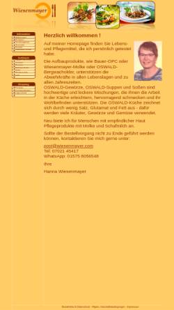 Vorschau der mobilen Webseite www.wiesenmayer.com, Wiesenmayer