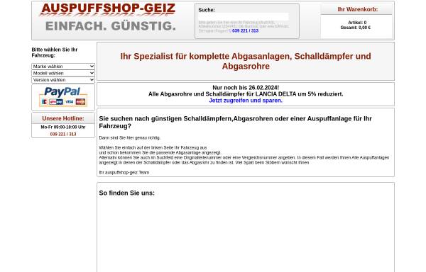 Vorschau von www.auspuffshop-geiz.de, Ringel Fahrzeugteile, Eberhard Ringel