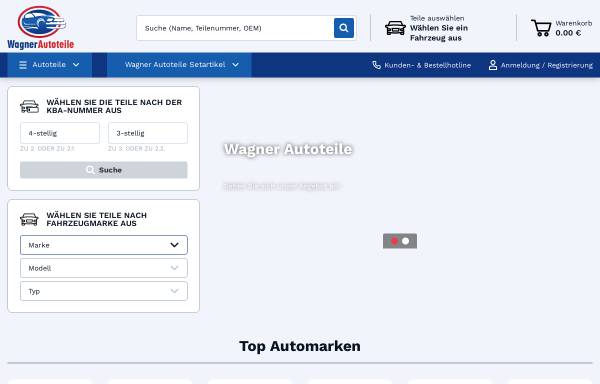 Vorschau von www.wagner-autoteile.de, Wagner Autoteile GmbH
