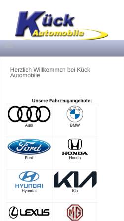 Vorschau der mobilen Webseite auto-kueck.de, Kück Automobile GmbH