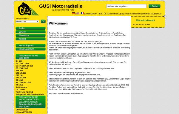 Vorschau von www.guesi-motorradteile.de, Güsi Motorradteile, Günter Six