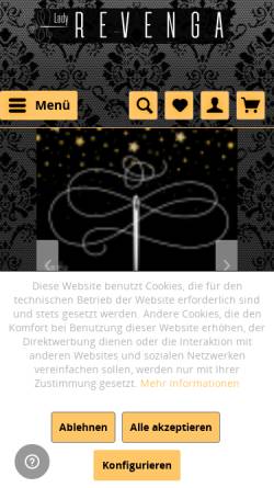 Vorschau der mobilen Webseite www.ladyrevenga.de, Lady Revenga