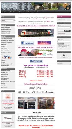 Vorschau der mobilen Webseite www.modell-bahnhof.ospan.de, Modell Bahnhof, Ingolf Feldt