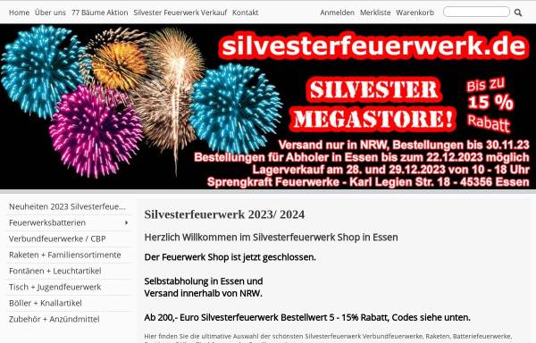 Vorschau von www.silvesterfeuerwerk.de, Sprengkraft Effekt Architektur, Claus fun Zütphen