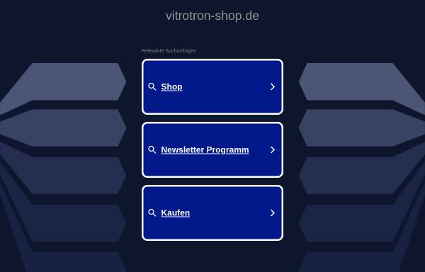 Vorschau von vitrotron-shop.de, Vitrotron Medizin- u. Therapieprodukte, Ingo Siebert