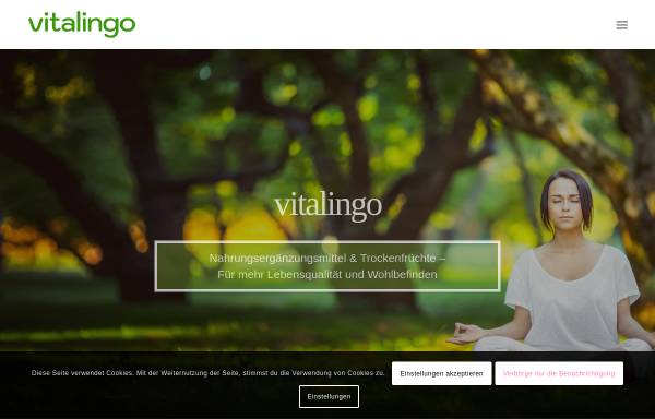 Vorschau von www.vitalingo.com, Vitalingo, Storebird GmbH