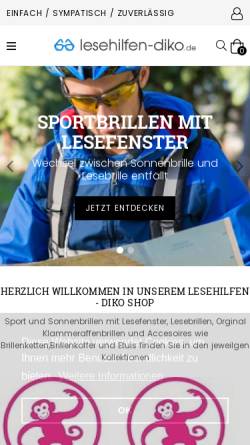 Vorschau der mobilen Webseite www.lesehilfen-diko.de, Lesehilfen-DiKo, Dieter Kowarsch