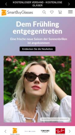 Vorschau der mobilen Webseite www.smartbuyglasses.de, SmartBuyGlasses Optical Limited