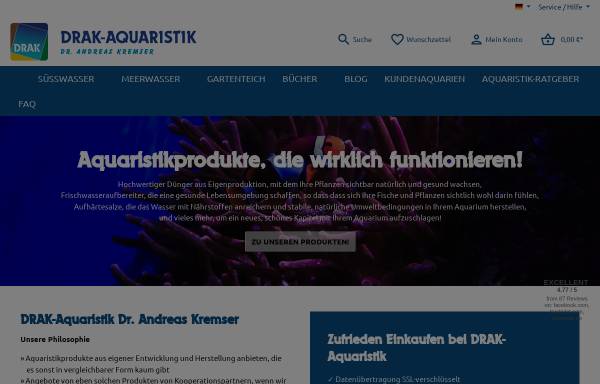 Vorschau von www.drak.de, DRAK-Aquaristik Dr. Andreas Kremser