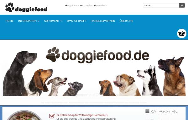 Vorschau von www.doggiefood.de, Doggiefood, Frank Norbert Krumbe