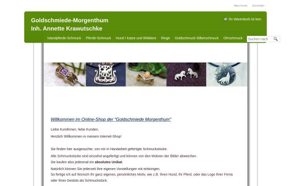 Vorschau von goldschmiede-morgenthum-shop.de, Goldschmiede Morgenthum, Annette Krawutschke