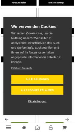 Vorschau der mobilen Webseite www.rolloscout.de, Rankl GmbH