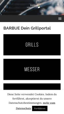 Vorschau der mobilen Webseite barbue.de, Barbue.de, David Engemann