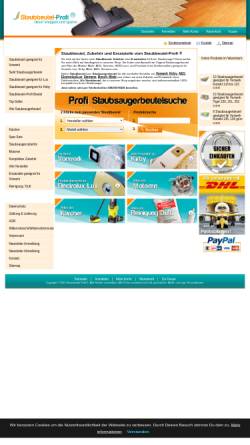 Vorschau der mobilen Webseite www.staubbeutel-profi.de, S&E Vertrieb und Handels GmbH