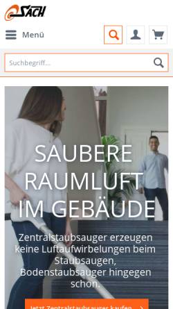 Vorschau der mobilen Webseite www.zentralstaubsauger-sach.at, Caneus Handels GmbH