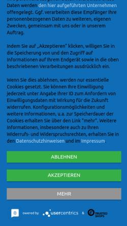 Vorschau der mobilen Webseite www.aqua-technik-shop.de, Aqua-Technik Beregnungsanlagen GmbH & Co KG