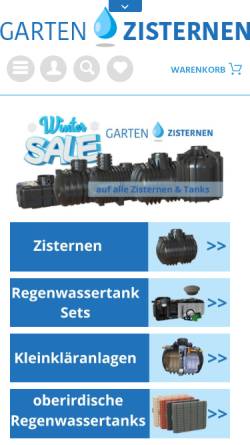 Vorschau der mobilen Webseite www.zisterne24.de, Sebastian Gall / Dr. Klaus Plath GbR