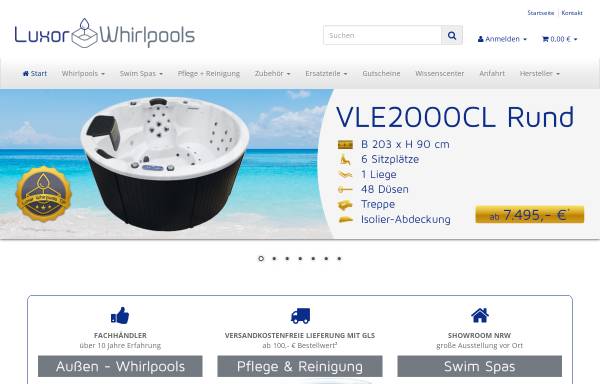 Vorschau von www.luxor-whirlpools.de, Luxor Whirlpools, Jörg Schulte