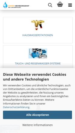 Vorschau der mobilen Webseite badshop-web.de, Funkat Haustechnik UG