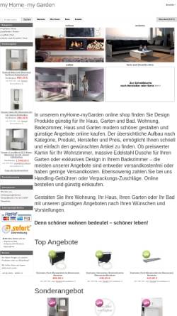 Vorschau der mobilen Webseite www.myhome-mygarden.de, My Home - my Garden, Michael Verhoeven