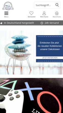 Vorschau der mobilen Webseite www.kissenwelt.de, Vitali Klassen