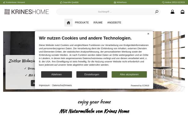 Vorschau von www.krines-home.de, Krines Rattan