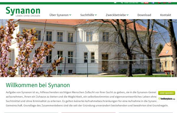 Vorschau von www.synanon-aktuell.de, Stiftung Synanon - Suchthilfe-Gemeinschaft