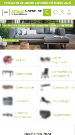 Vorschau der mobilen Webseite www.gartenmoebel.de, AH-Trading GmbH