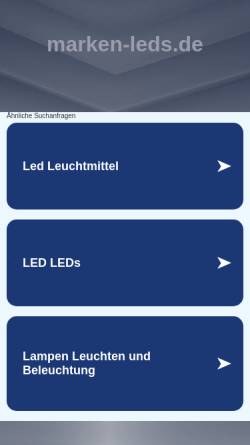 Vorschau der mobilen Webseite www.marken-leds.de, MEC-Light GmbH & Co.KG