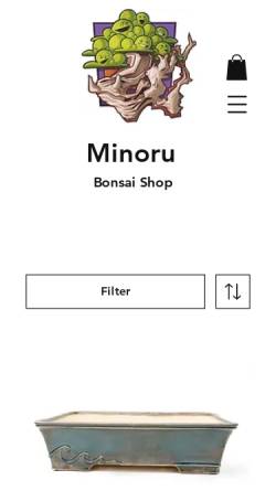 Vorschau der mobilen Webseite minorubonsai.de, Minoru Bonsai, Michael Tran