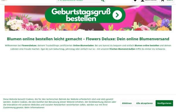 Vorschau von flowers-deluxe.de, Flowers Deluxe