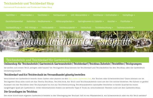 Vorschau von www.teichgarten-shop.de, Teichgarten-Shop David Placht