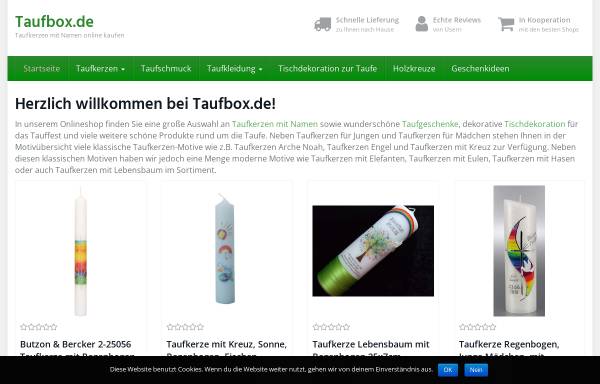 Vorschau von www.taufbox.de, Simone Rothdach taufbox.de