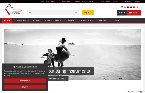 Vorschau von www.arc-verona.de, M + T Musikinstrumente GmbH