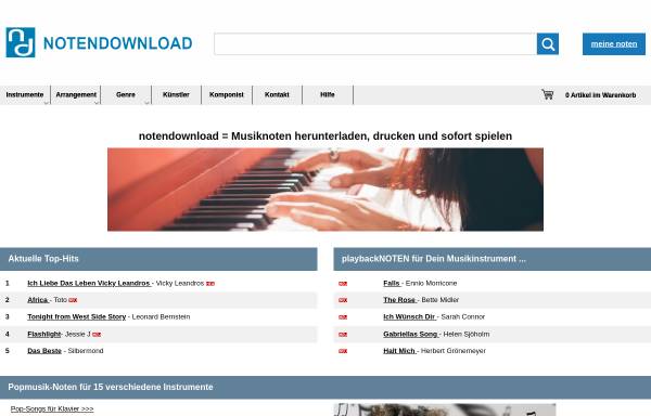 Vorschau von notendownload.com, ND-Verlag GmbH