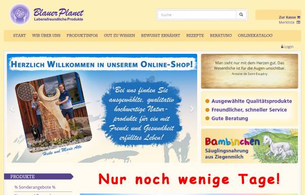 Vorschau von www.blauer-planet.de, Blauer Planet GmbH