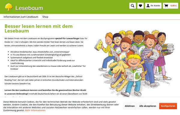 Vorschau von www.lesebaum.de, Lesebaum-Verlag