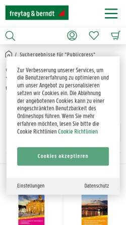 Vorschau der mobilen Webseite www.publicpress.de, Publicpress
