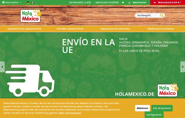 Vorschau von www.holamexico.de, Hola Mexico