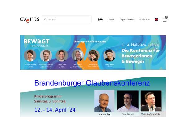 Vorschau von www.cvents.de, Cvents, FRITZ+WALL GbR