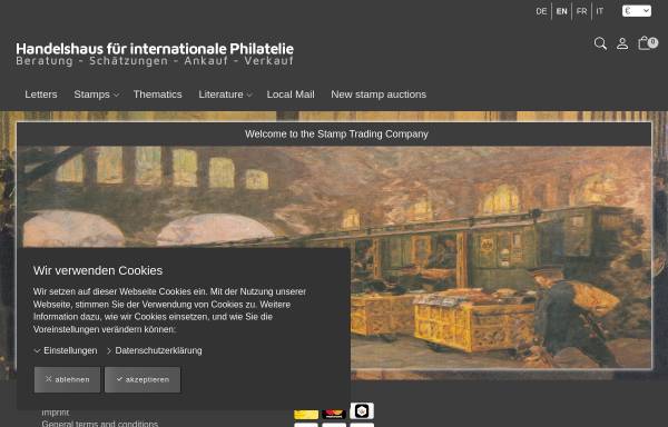 Vorschau von www.preussenphilatelie.com, Handelshaus für klassische Philatelie, Lars Franke