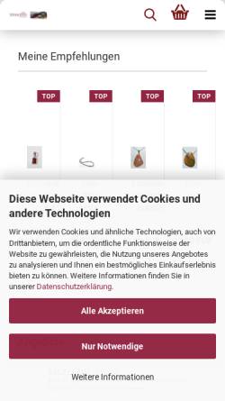 Vorschau der mobilen Webseite www.schmuckbeere.de, Schmuckbeere Edelsteinschmuck