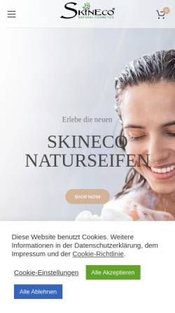 Vorschau der mobilen Webseite www.skineco.de, Skineco, Inhaber: Kristina Djakovic