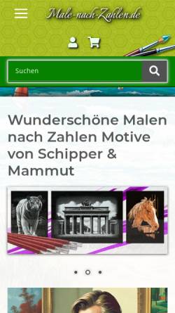 Vorschau der mobilen Webseite www.male-nach-zahlen.de, Net Toys, Mario Kuhla