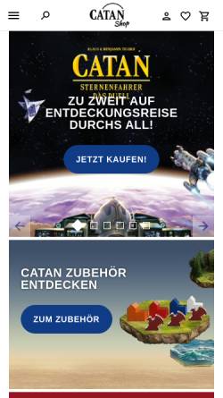 Vorschau der mobilen Webseite www.catanshop.de, Catan GmbH