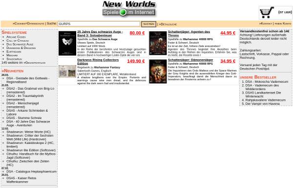 Vorschau von rollenspiel-shop.de, Regioconnect GmbH - New Worlds